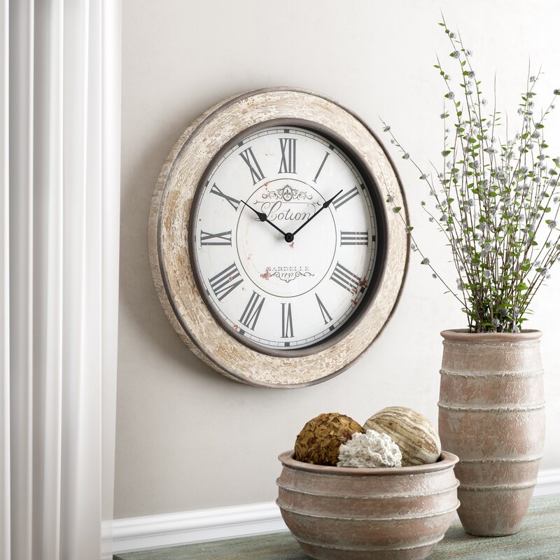 One Allium Way® Oversized 24" Wall Clock & Reviews Wayfair